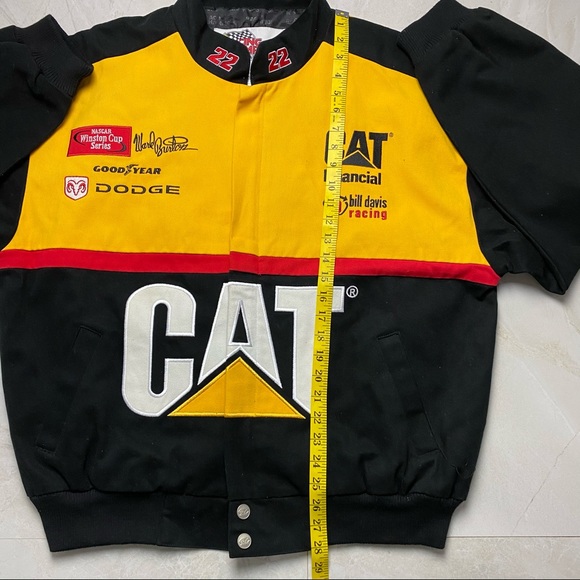 Vintage NASCAR CAT RACING JACKET EXCELLENT COND L - Picture 15 of 16